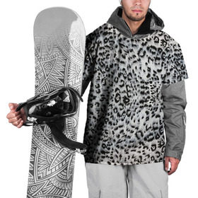 Накидка на куртку 3D с принтом White Jaguar , 100% полиэстер |  | барс | леопард | ягуар