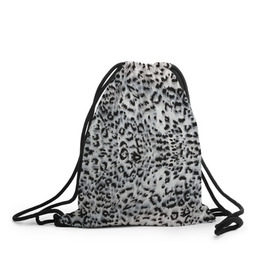 Рюкзак-мешок 3D с принтом White Jaguar , 100% полиэстер | плотность ткани — 200 г/м2, размер — 35 х 45 см; лямки — толстые шнурки, застежка на шнуровке, без карманов и подкладки | барс | леопард | ягуар