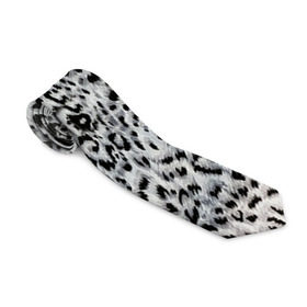 Галстук 3D с принтом White Jaguar , 100% полиэстер | Длина 148 см; Плотность 150-180 г/м2 | барс | леопард | ягуар