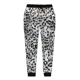 Женские брюки 3D с принтом White Jaguar , полиэстер 100% | прямой крой, два кармана без застежек по бокам, с мягкой трикотажной резинкой на поясе и по низу штанин. В поясе для дополнительного комфорта — широкие завязки | барс | леопард | ягуар