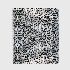 Тетрадь с принтом White Jaguar , 100% бумага | 48 листов, плотность листов — 60 г/м2, плотность картонной обложки — 250 г/м2. Листы скреплены сбоку удобной пружинной спиралью. Уголки страниц и обложки скругленные. Цвет линий — светло-серый
 | барс | леопард | ягуар