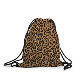 Рюкзак-мешок 3D с принтом Jaguar , 100% полиэстер | плотность ткани — 200 г/м2, размер — 35 х 45 см; лямки — толстые шнурки, застежка на шнуровке, без карманов и подкладки | оцелот | пума | текстура | ягуар