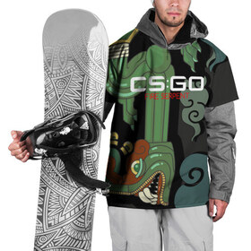 Накидка на куртку 3D с принтом cs:go - Fire Serpent (Огненный змей) , 100% полиэстер |  | cs | csgo | fire | go | serpent огненный | змей | кс
