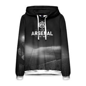 Мужская толстовка 3D с принтом Arsenal FC , 100% полиэстер | двухслойный капюшон со шнурком для регулировки, мягкие манжеты на рукавах и по низу толстовки, спереди карман-кенгуру с мягким внутренним слоем. | арсенал