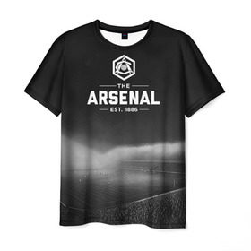 Мужская футболка 3D с принтом Arsenal FC , 100% полиэфир | прямой крой, круглый вырез горловины, длина до линии бедер | арсенал