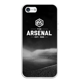 Чехол для iPhone 5/5S матовый с принтом Arsenal FC , Силикон | Область печати: задняя сторона чехла, без боковых панелей | Тематика изображения на принте: арсенал