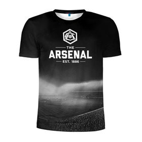 Мужская футболка 3D спортивная с принтом Arsenal FC , 100% полиэстер с улучшенными характеристиками | приталенный силуэт, круглая горловина, широкие плечи, сужается к линии бедра | арсенал