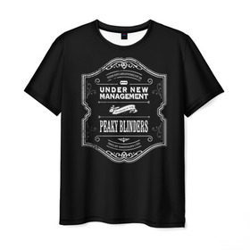 Мужская футболка 3D с принтом Peaky Blinders 3 , 100% полиэфир | прямой крой, круглый вырез горловины, длина до линии бедер | peaky blinders | козырьки | козырьки сериал | острые козырьки | томас шелби