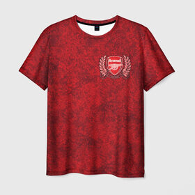 Мужская футболка 3D с принтом Arsenal , 100% полиэфир | прямой крой, круглый вырез горловины, длина до линии бедер | арсенал