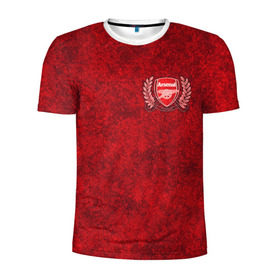 Мужская футболка 3D спортивная с принтом Arsenal , 100% полиэстер с улучшенными характеристиками | приталенный силуэт, круглая горловина, широкие плечи, сужается к линии бедра | арсенал