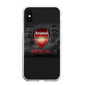 Чехол для iPhone XS Max матовый с принтом Arsenal Fly Emirates , Силикон | Область печати: задняя сторона чехла, без боковых панелей | арсенал