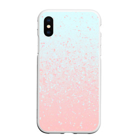 Чехол для iPhone XS Max матовый с принтом Pink Blue Gradient , Силикон | Область печати: задняя сторона чехла, без боковых панелей | blu | gradient | pink | голубое | градиент | розовое