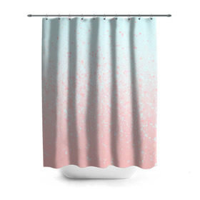 Штора 3D для ванной с принтом Pink Blue Gradient , 100% полиэстер | плотность материала — 100 г/м2. Стандартный размер — 146 см х 180 см. По верхнему краю — пластиковые люверсы для креплений. В комплекте 10 пластиковых колец | blu | gradient | pink | голубое | градиент | розовое