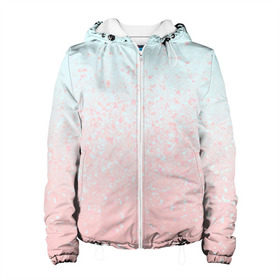 Женская куртка 3D с принтом Pink Blue Gradient , ткань верха — 100% полиэстер, подклад — флис | прямой крой, подол и капюшон оформлены резинкой с фиксаторами, два кармана без застежек по бокам, один большой потайной карман на груди. Карман на груди застегивается на липучку | Тематика изображения на принте: blu | gradient | pink | голубое | градиент | розовое
