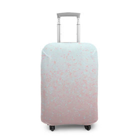 Чехол для чемодана 3D с принтом Pink Blue Gradient , 86% полиэфир, 14% спандекс | двустороннее нанесение принта, прорези для ручек и колес | blu | gradient | pink | голубое | градиент | розовое