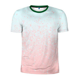 Мужская футболка 3D спортивная с принтом Pink Blue Gradient , 100% полиэстер с улучшенными характеристиками | приталенный силуэт, круглая горловина, широкие плечи, сужается к линии бедра | Тематика изображения на принте: blu | gradient | pink | голубое | градиент | розовое