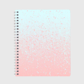 Тетрадь с принтом Pink Blue Gradient , 100% бумага | 48 листов, плотность листов — 60 г/м2, плотность картонной обложки — 250 г/м2. Листы скреплены сбоку удобной пружинной спиралью. Уголки страниц и обложки скругленные. Цвет линий — светло-серый
 | blu | gradient | pink | голубое | градиент | розовое