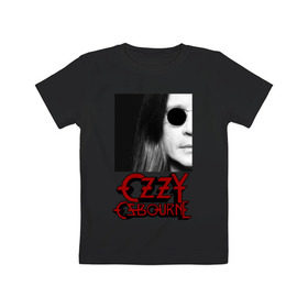 Детская футболка хлопок с принтом Ozzy Osbourne: King of Metal , 100% хлопок | круглый вырез горловины, полуприлегающий силуэт, длина до линии бедер | король металла | оззи осборн
