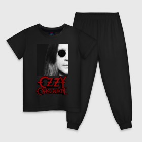 Детская пижама хлопок с принтом Ozzy Osbourne: King of Metal , 100% хлопок |  брюки и футболка прямого кроя, без карманов, на брюках мягкая резинка на поясе и по низу штанин
 | король металла | оззи осборн