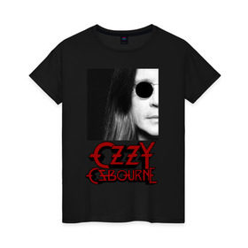 Женская футболка хлопок с принтом Ozzy Osbourne: King of Metal , 100% хлопок | прямой крой, круглый вырез горловины, длина до линии бедер, слегка спущенное плечо | король металла | оззи осборн