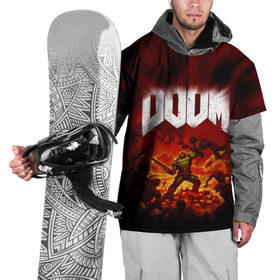 Накидка на куртку 3D с принтом Doom 2016 , 100% полиэстер |  | 
