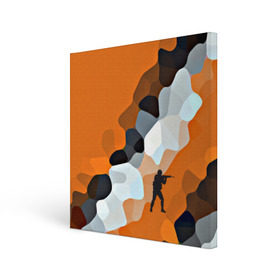 Холст квадратный с принтом CS GO Asiimov camouflage , 100% ПВХ |  | Тематика изображения на принте: counter strike | камуфляж