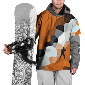 Накидка на куртку 3D с принтом CS GO Asiimov camouflage , 100% полиэстер |  | Тематика изображения на принте: counter strike | камуфляж