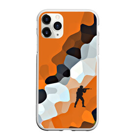 Чехол для iPhone 11 Pro Max матовый с принтом CS GO Asiimov camouflage , Силикон |  | Тематика изображения на принте: counter strike | камуфляж