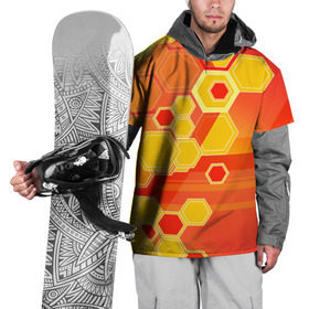 Накидка на куртку 3D с принтом Соты , 100% полиэстер |  | abstraction | art | background | bright | color | honeycomb | light | pattern | абстракция | искусство | рисунок | свет | соты | фон | цвет | яркий