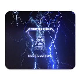 Коврик прямоугольный с принтом Metallica - Ride the Lightning , натуральный каучук | размер 230 х 185 мм; запечатка лицевой стороны | album | metal | metallica | ride the lightning | rock | альбом | метал | металлика | молния | рок
