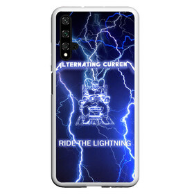 Чехол для Honor 20 с принтом Metallica - Ride the Lightning , Силикон | Область печати: задняя сторона чехла, без боковых панелей | album | metal | metallica | ride the lightning | rock | альбом | метал | металлика | молния | рок