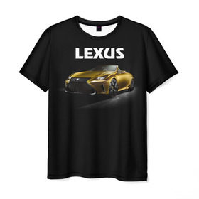 Мужская футболка 3D с принтом Lexus , 100% полиэфир | прямой крой, круглый вырез горловины, длина до линии бедер | Тематика изображения на принте: lexus | авто | автомобиль | лексус | машина