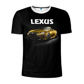 Мужская футболка 3D спортивная с принтом Lexus , 100% полиэстер с улучшенными характеристиками | приталенный силуэт, круглая горловина, широкие плечи, сужается к линии бедра | lexus | авто | автомобиль | лексус | машина