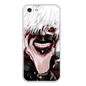 Чехол для iPhone 5/5S матовый с принтом Tokyo Ghoul , Силикон | Область печати: задняя сторона чехла, без боковых панелей | anime | ghoul | tokyo | tokyo ghoul | гуль