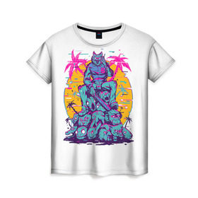 Женская футболка 3D с принтом Hotline Miami 12 , 100% полиэфир ( синтетическое хлопкоподобное полотно) | прямой крой, круглый вырез горловины, длина до линии бедер | game | hotline miami | hotlinemiami | игры | майями | хотлайн | хотланй майами