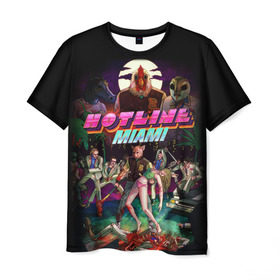 Мужская футболка 3D с принтом Hotline Miami 17 , 100% полиэфир | прямой крой, круглый вырез горловины, длина до линии бедер | game | hotline miami | hotlinemiami | игры | майями | хотлайн | хотланй майами