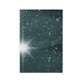 Обложка для паспорта матовая кожа с принтом Звездное небо 2 , натуральная матовая кожа | размер 19,3 х 13,7 см; прозрачные пластиковые крепления | Тематика изображения на принте: звездное | звезды | космом | небо