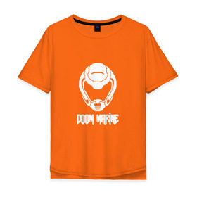 Мужская футболка хлопок Oversize с принтом Doom 4 Head Doom Marine , 100% хлопок | свободный крой, круглый ворот, “спинка” длиннее передней части | demon | doom | hell | дум