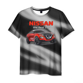 Мужская футболка 3D с принтом Nissan - лучшая машина , 100% полиэфир | прямой крой, круглый вырез горловины, длина до линии бедер | Тематика изображения на принте: nissan | авто | автомобиль | ниссан