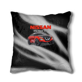Подушка 3D с принтом Nissan - лучшая машина , наволочка – 100% полиэстер, наполнитель – холлофайбер (легкий наполнитель, не вызывает аллергию). | состоит из подушки и наволочки. Наволочка на молнии, легко снимается для стирки | nissan | авто | автомобиль | ниссан