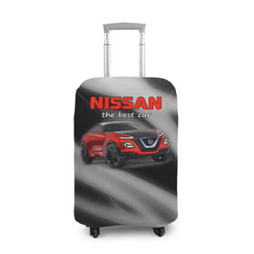 Чехол для чемодана 3D с принтом Nissan - лучшая машина , 86% полиэфир, 14% спандекс | двустороннее нанесение принта, прорези для ручек и колес | nissan | авто | автомобиль | ниссан