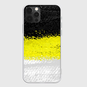 Чехол для iPhone 12 Pro Max с принтом Имперский флаг России 1858года , Силикон |  | белый | гербовый флаг российской империи | золотой | имперский флаг | черный