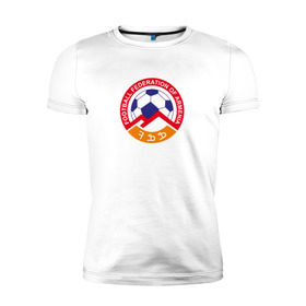 Мужская футболка премиум с принтом Сборная Армении по футболу , 92% хлопок, 8% лайкра | приталенный силуэт, круглый вырез ворота, длина до линии бедра, короткий рукав | Тематика изображения на принте: армения | ереван