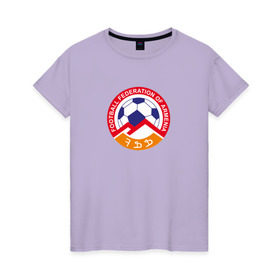Женская футболка хлопок с принтом Сборная Армении по футболу , 100% хлопок | прямой крой, круглый вырез горловины, длина до линии бедер, слегка спущенное плечо | армения | ереван