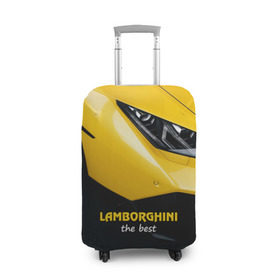 Чехол для чемодана 3D с принтом Lamborghini the best , 86% полиэфир, 14% спандекс | двустороннее нанесение принта, прорези для ручек и колес | авто | автомобиль | ламборгини