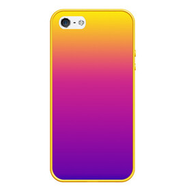Чехол для iPhone 5/5S матовый с принтом Чёткий градиент , Силикон | Область печати: задняя сторона чехла, без боковых панелей | cs:go | градиент | диджей | желтый | музыка | розовый | синий | фиолетовый | чёткий