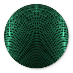 Коврик круглый с принтом Парящие кружки , резина и полиэстер | круглая форма, изображение наносится на всю лицевую часть | абстракция | зеленый | круги | объем | стиль | тень