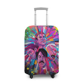 Чехол для чемодана 3D с принтом Red Hot Chili Peppers 1 , 86% полиэфир, 14% спандекс | двустороннее нанесение принта, прорези для ручек и колес | red hot chili peppers | rhcp | перцы | ред хот чили пепперс | рхчп | рэд