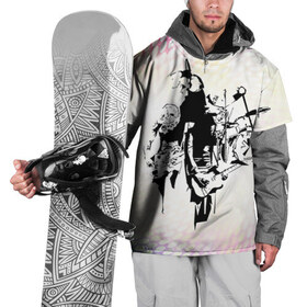 Накидка на куртку 3D с принтом Red Hot Chili Peppers 3 , 100% полиэстер |  | Тематика изображения на принте: 