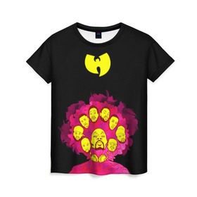 Женская футболка 3D с принтом Wu-Tang Clan , 100% полиэфир ( синтетическое хлопкоподобное полотно) | прямой крой, круглый вырез горловины, длина до линии бедер | wu tang